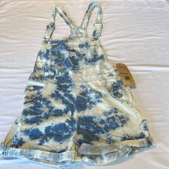 Levi’s Denim Shortalls Indigo Earthy Overdye NWT - Picture 13 of 14